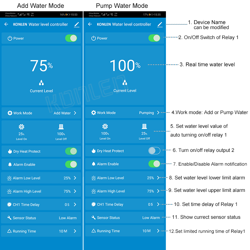 KONLEN Tuya Water Level Sensor - Water Alarm Sensor review and price