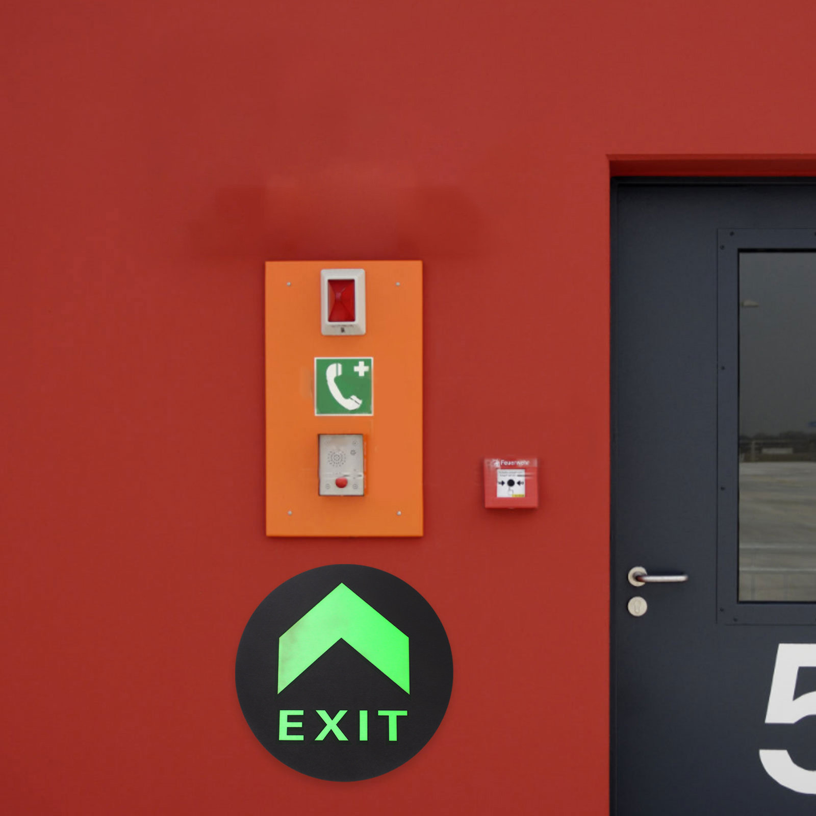 5Pcs Glow in The Dark Exit Sig - Emergency Exit Sign review and price
