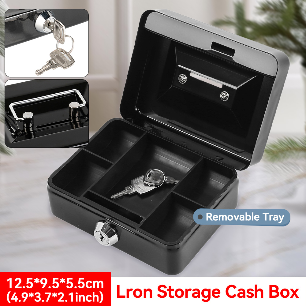Steel Cash Box Key Mini Safe L - Lockbox Key Secure review and price